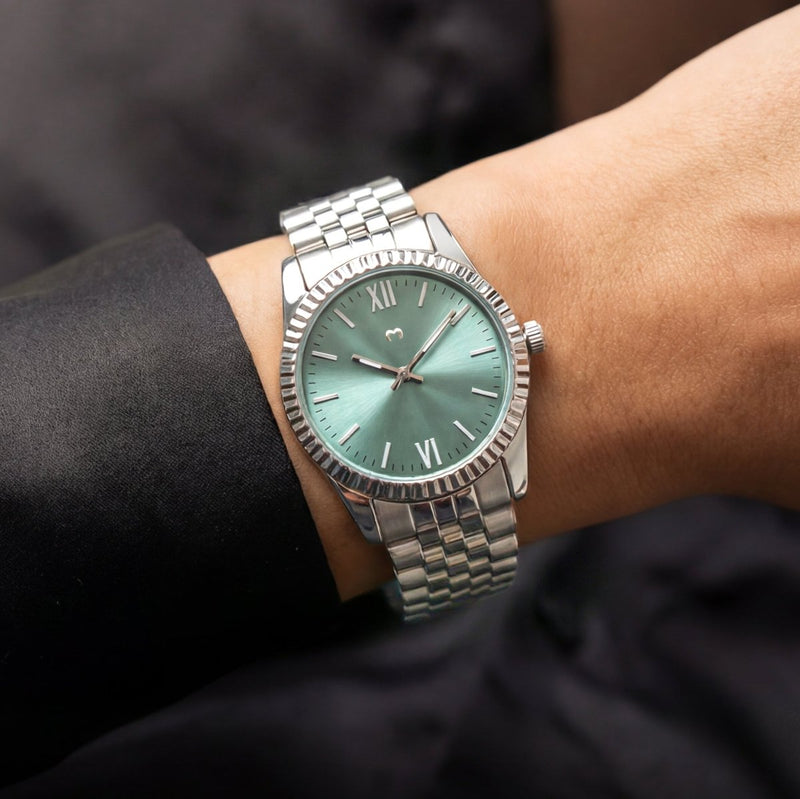 Montre ~ Century Silver-Soft Green
