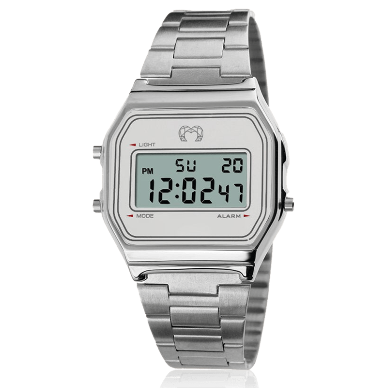 Montre digitale vintage ~ Argent