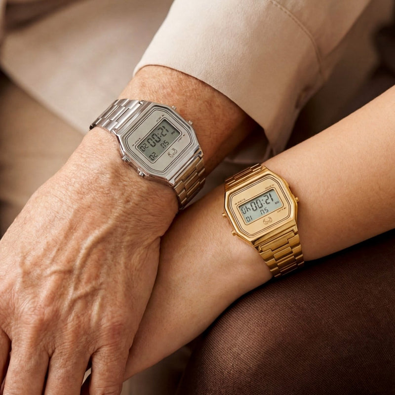 Montre digitale vintage ~ Argent