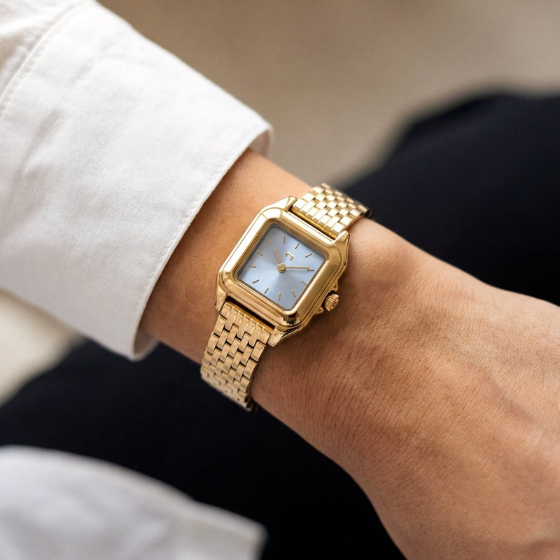 Montre ~ Hampton Gold-Blue