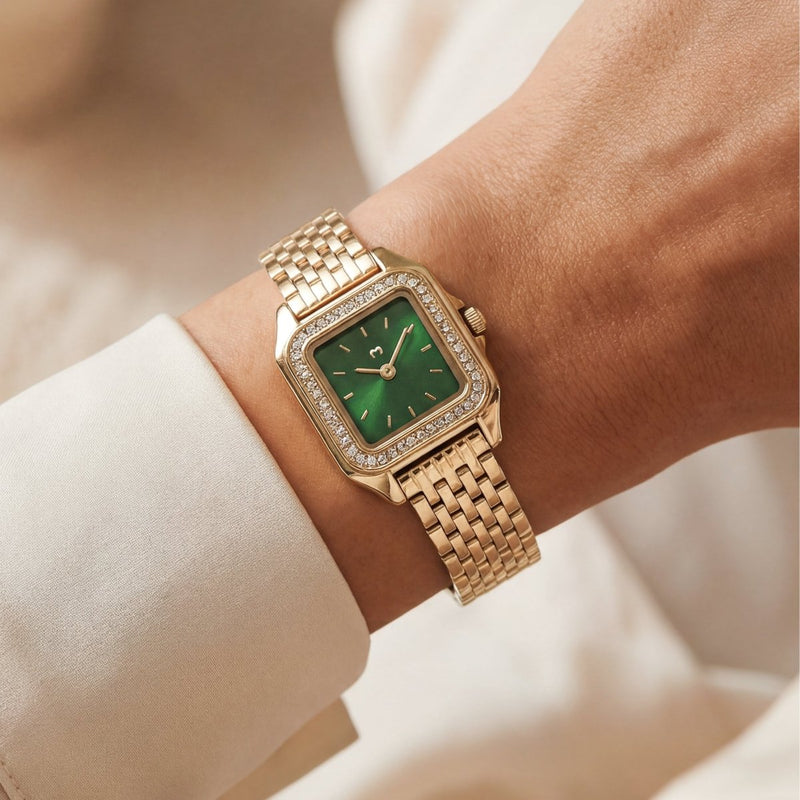 Montre ~ Hampton Lux Gold-Green