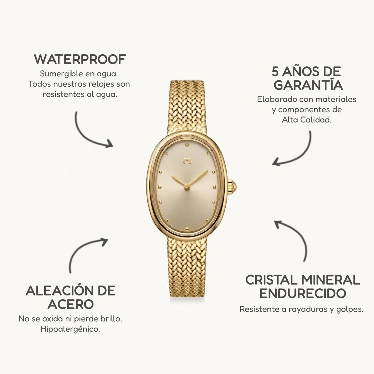 Reloj Vintage Royale ~ Gold - LePetiteMarie