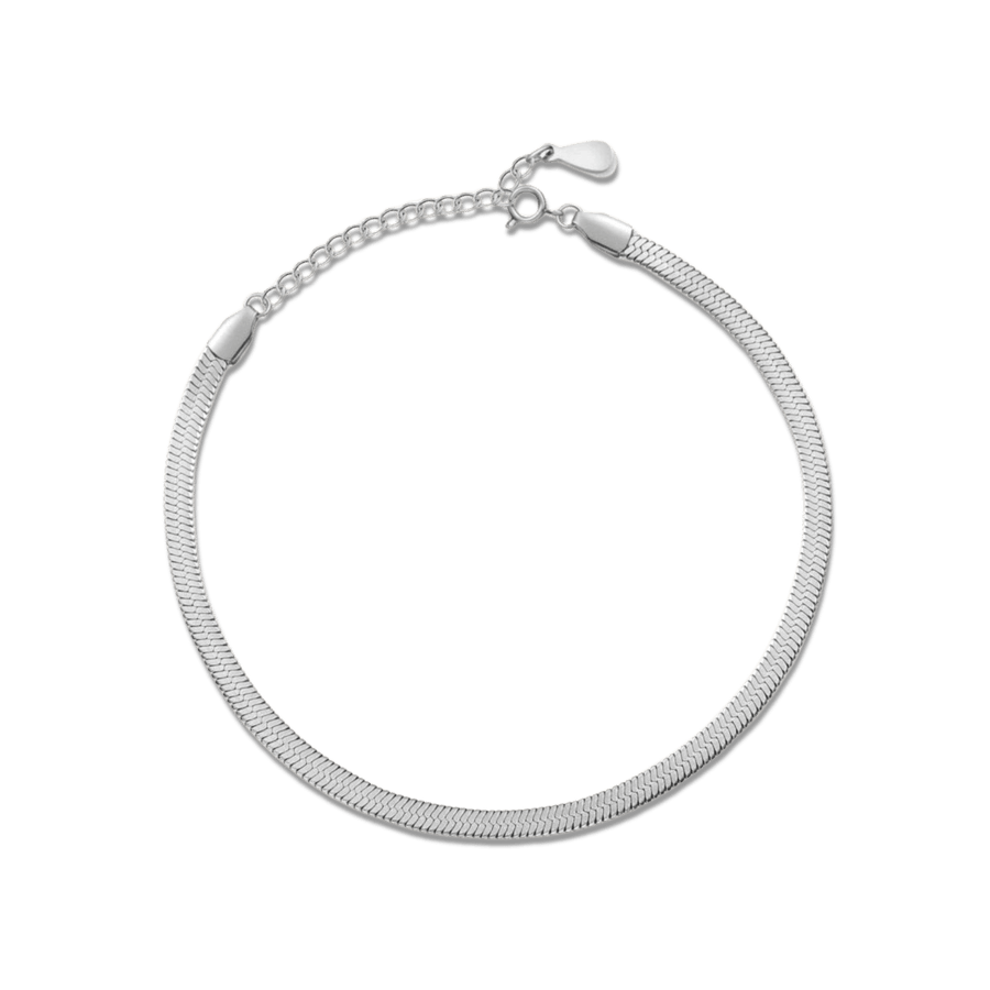 Cleopatra 4MM Fußkettchen · Silber