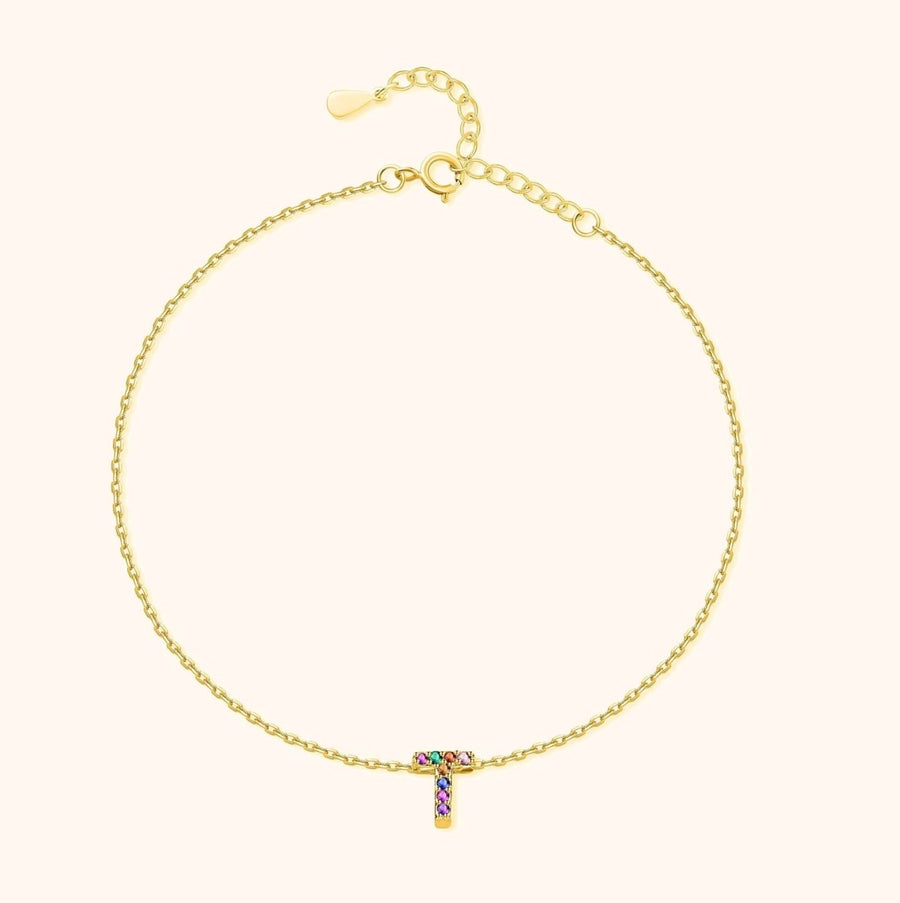 Tobillera Inicial Irisada - LePetiteMarie