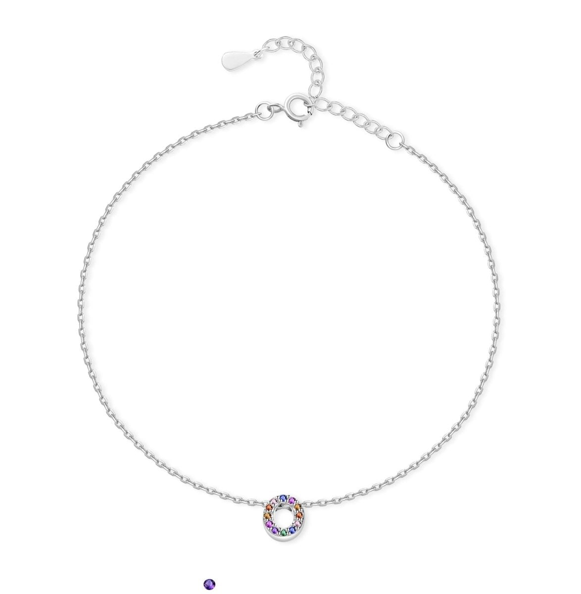 Tobillera Inicial Irisada - LePetiteMarie