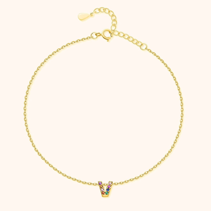 Tobillera Inicial Irisada - LePetiteMarie