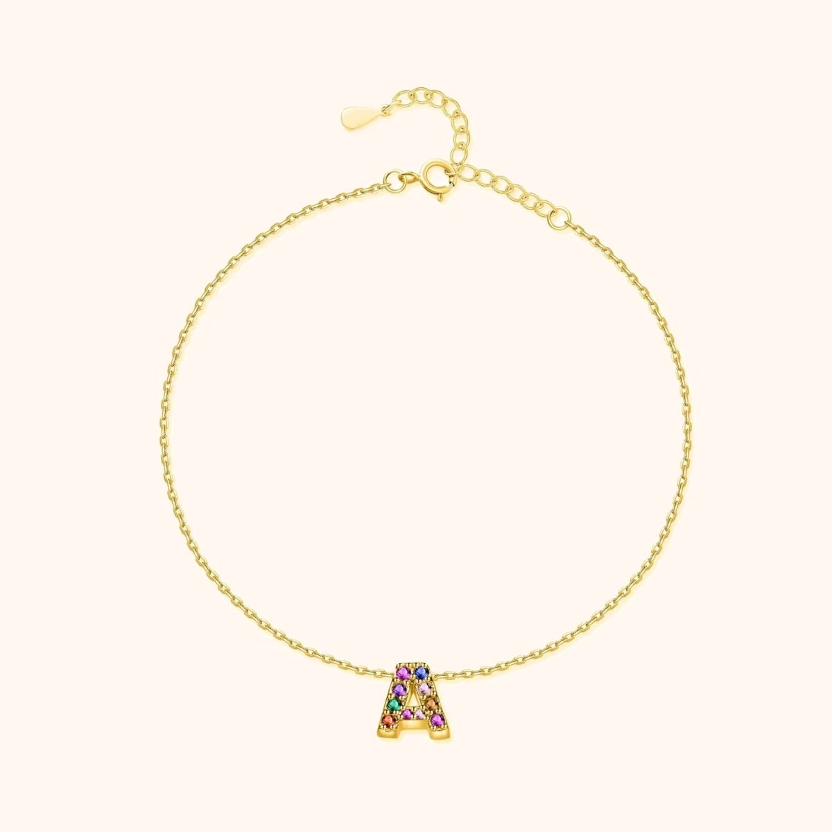 Tobillera Inicial Irisada - LePetiteMarie
