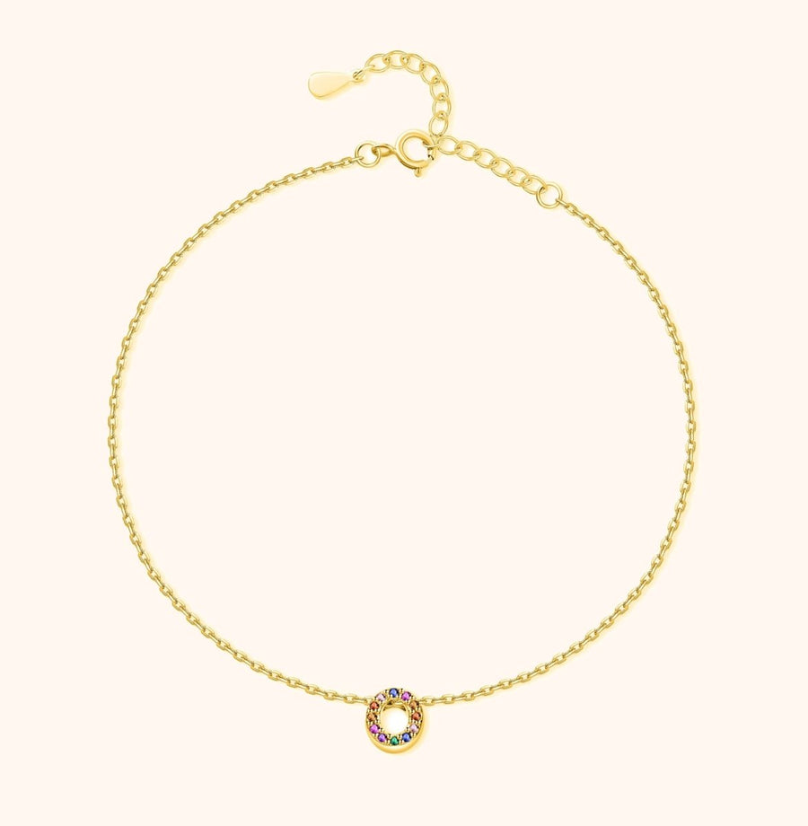 Tobillera Inicial Irisada - LePetiteMarie