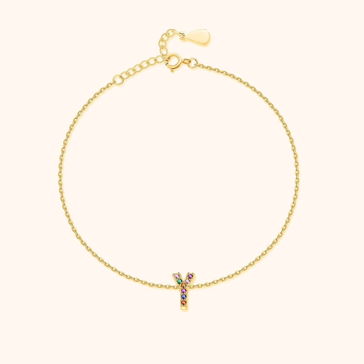 Tobillera Inicial Irisada - LePetiteMarie