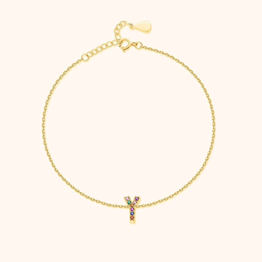 Tobillera Inicial Irisada - LePetiteMarie