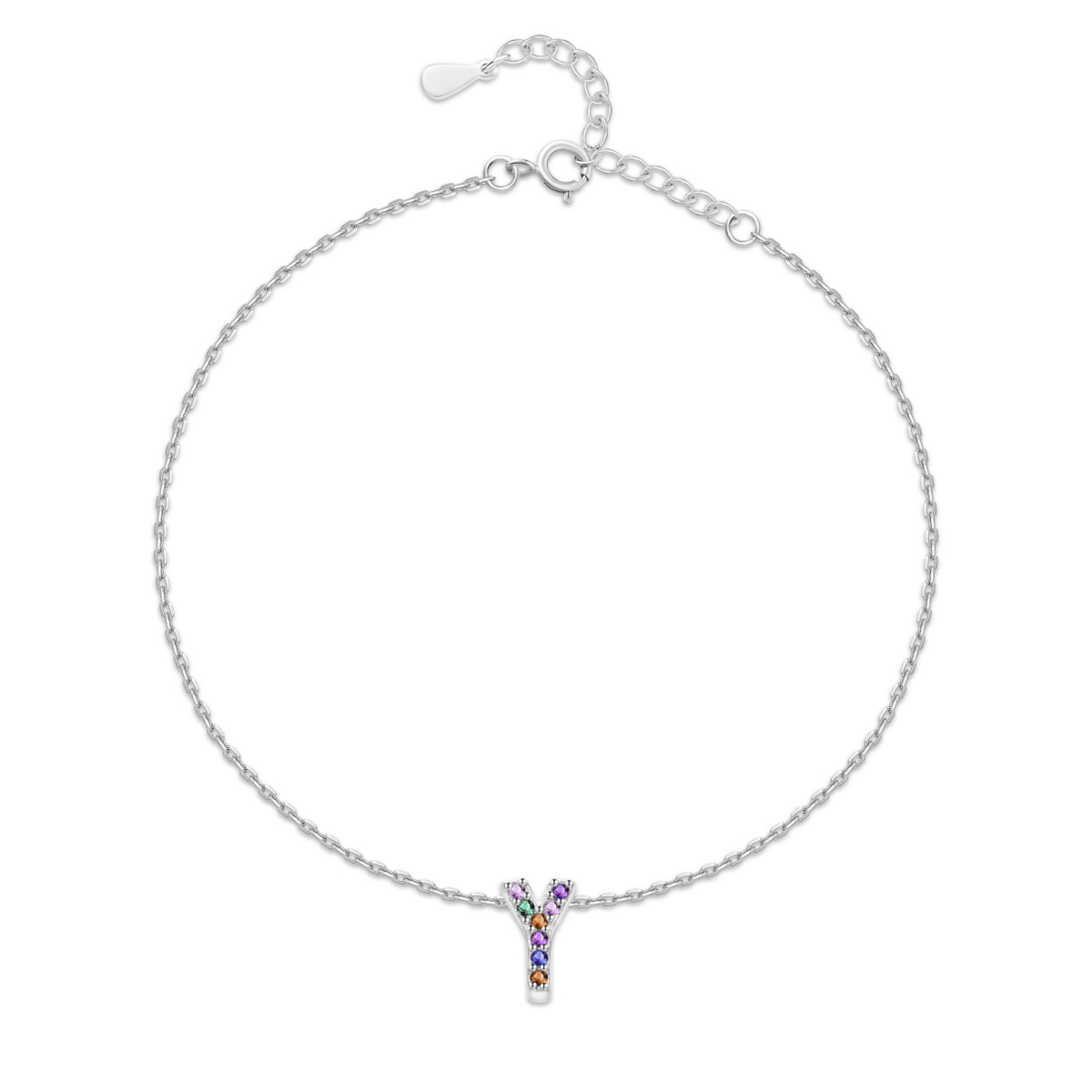 Tobillera Inicial Irisada - LePetiteMarie