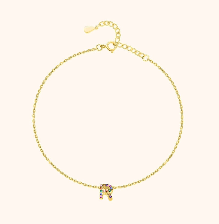 Tobillera Inicial Irisada - LePetiteMarie