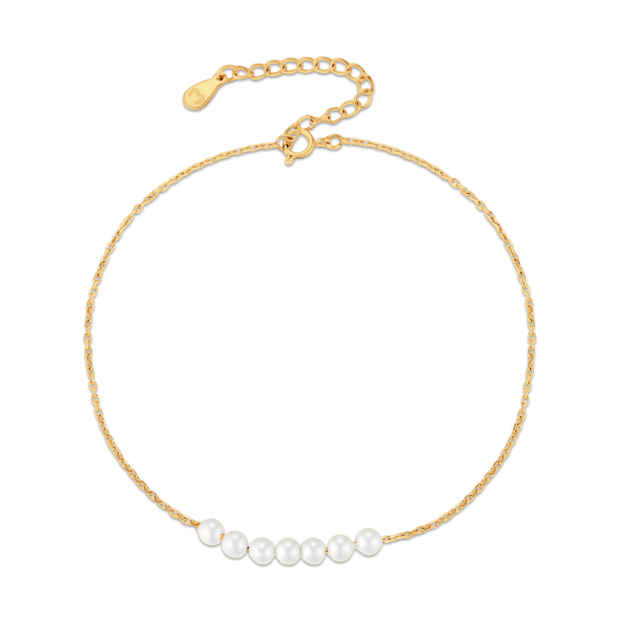 Chaîne de cheville Perly · Plaqué Or 18K