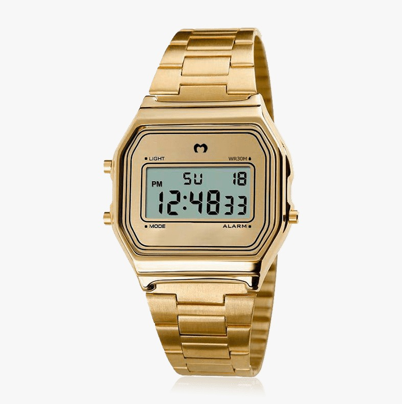 Montre digitale vintage ~ Or